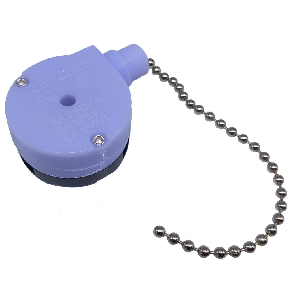 US Stock ZE-228S Pull Chain Switch 2 Speed Ceiling Fan Gardner Bender