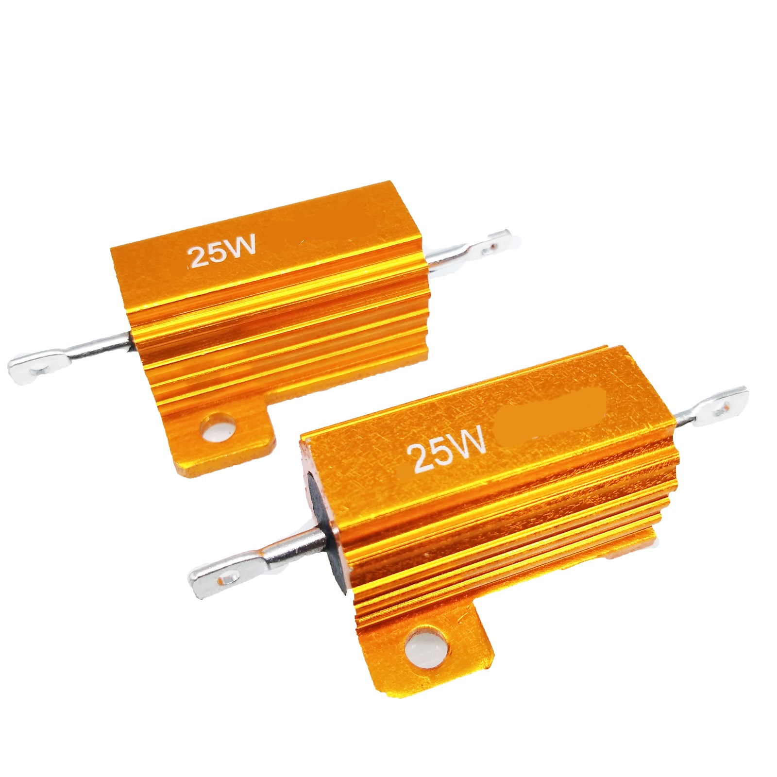 US Stock 2pcs 3K ohm 3KR 25W Watt Aluminum Housed Metal Case Wirewound Resistors