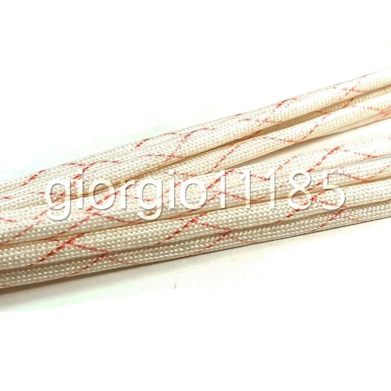 US Stock 1mm Electrical Wire PVC Fiberglass Insulation Sleeving Pipe 16.4ft