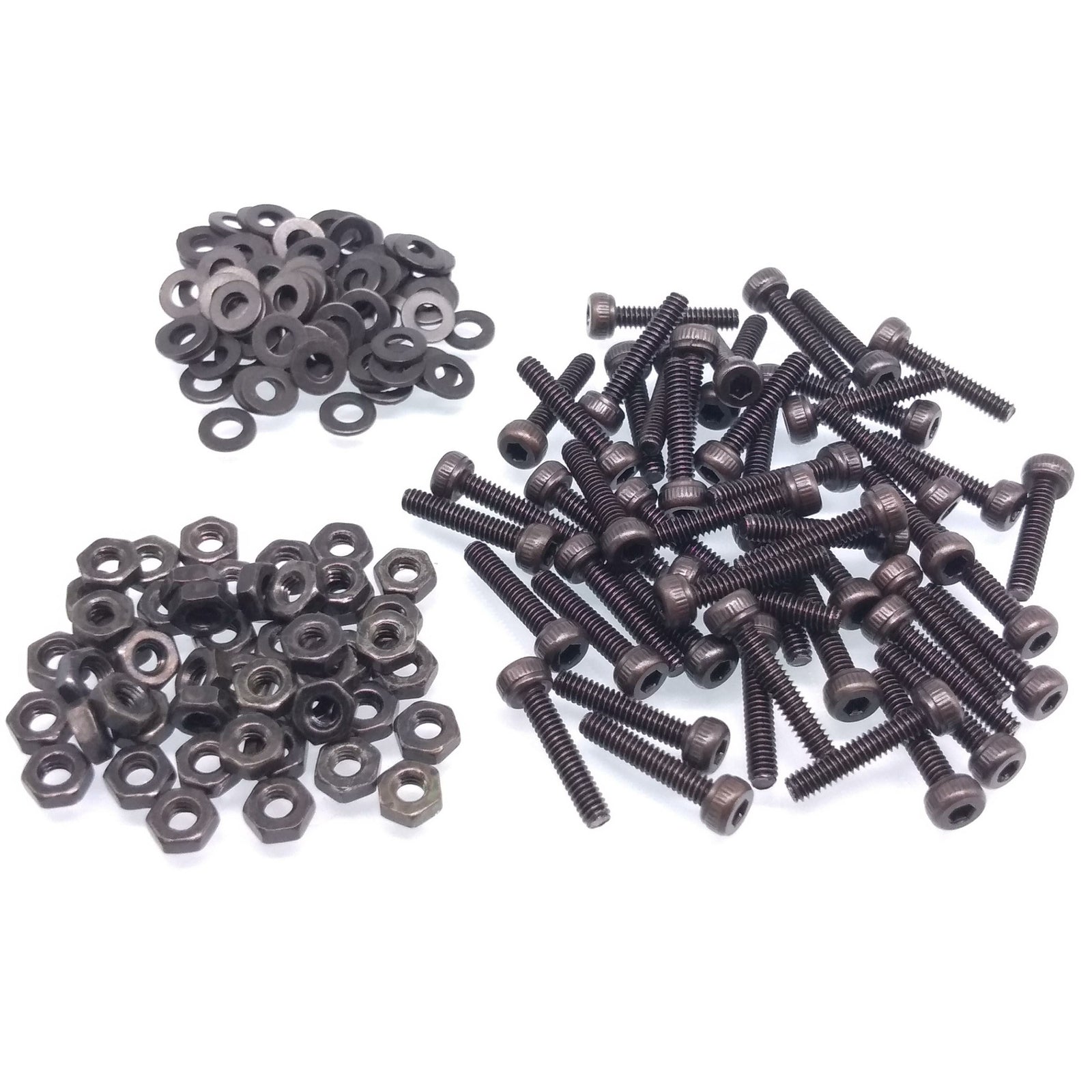 200x M2 x 12mm Socket Head Cap Screws Alloy Steel Allen Socket Drive Nuts Washer