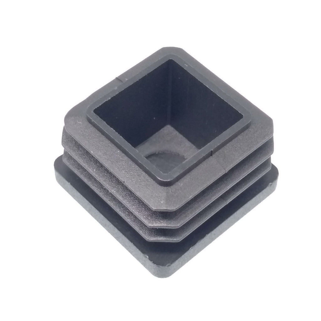 50x Square Plastic Black Blanking End Cap Tube Pipe Inserts Plug Bung 25 x 25mm