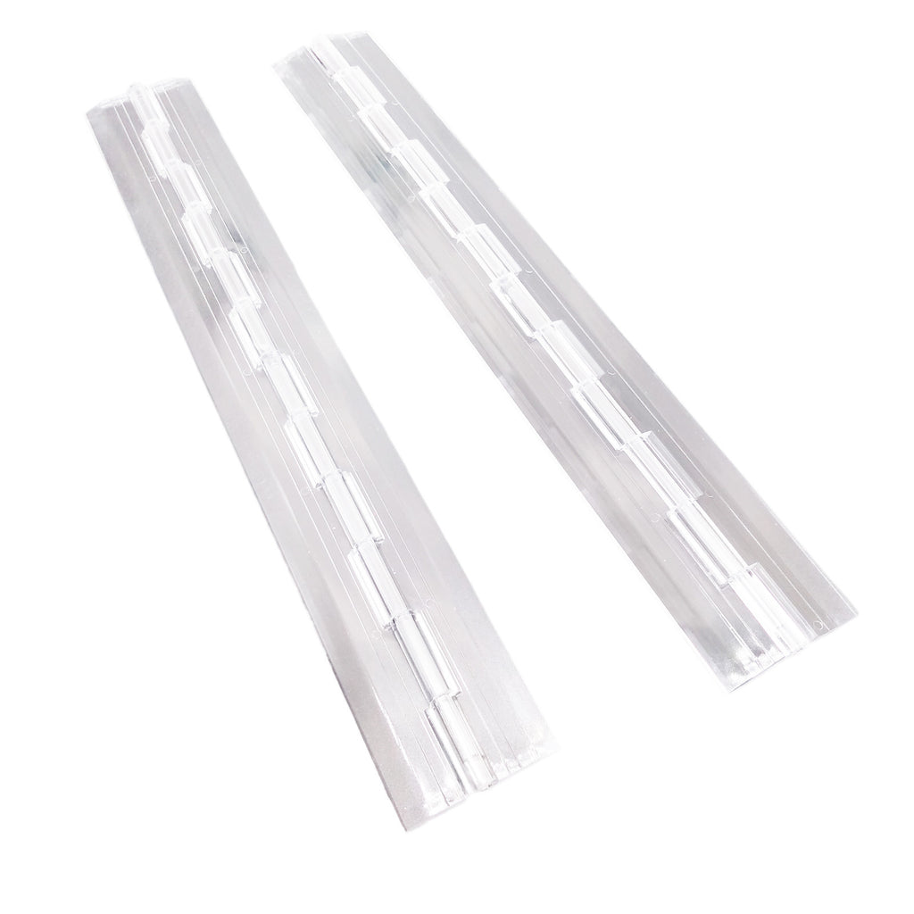 AU Stock 2pcs Clear PMMA Acrylic Plastic Folding PMMA Hinge 300 x 45mm
