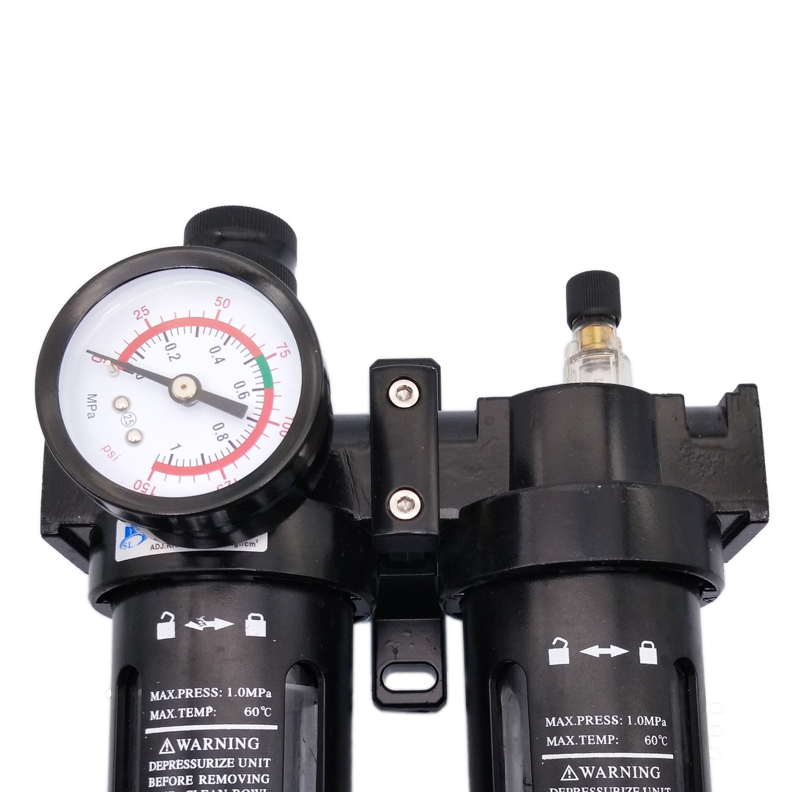 AU Stock SFC-400 G1/2'' Pneumatic Air Filter Regulator Lubricator SL400A BSP 1/2