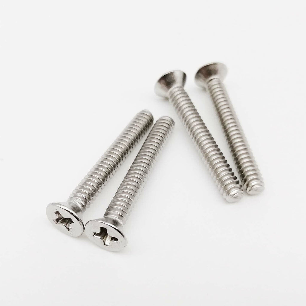50pcs UNF 00#-90x 5mm Fine Thread Phillips Flat Countersunk Head Screw Bolt