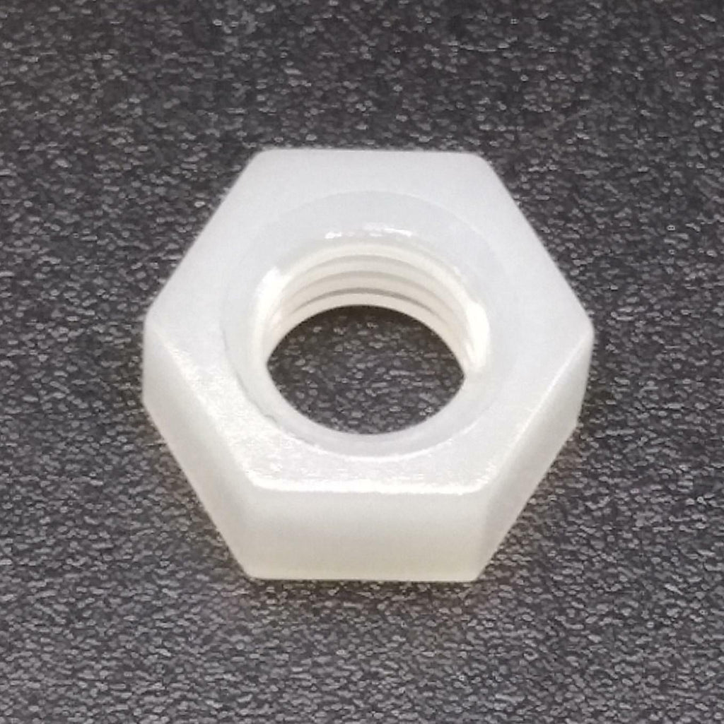 500pcs M3 Metric Thread Insert Screw Fastener White Nylon Hex Nut
