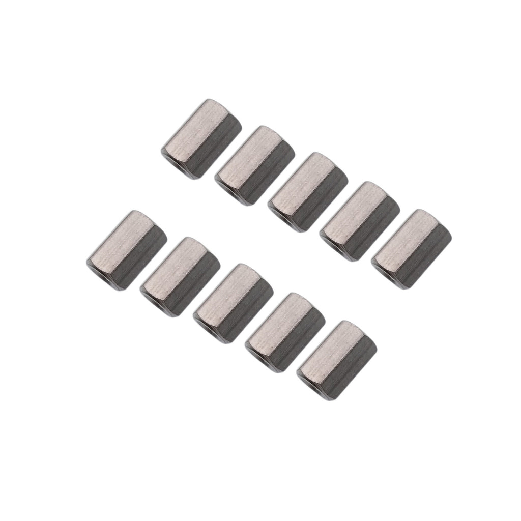 US Stock 10pcs M4 x 0.7 x 12mm Stainless steel Long Coupling Hex Nut Connector