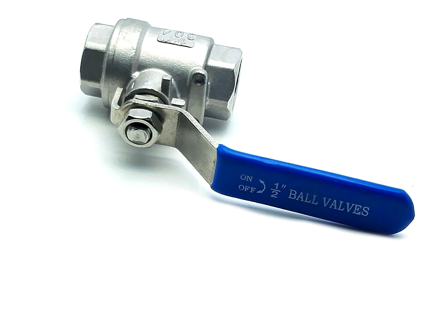 US Stock 1/2" NPT Female 304 Stainless Steel Full Port Ball Valve WOG1000