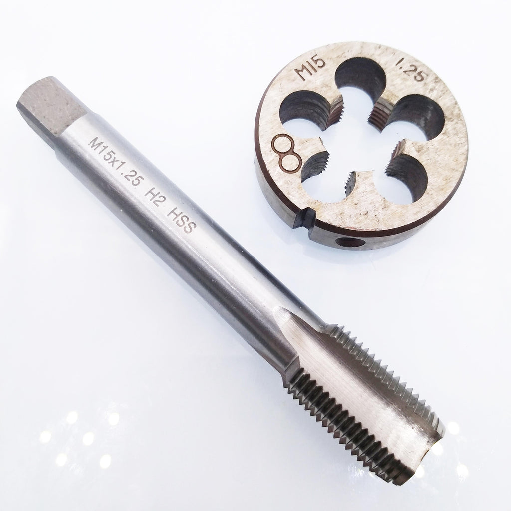 US Stock HSS M15 x 1.25mm Tap & M15 x 1.25mm Die Metric Thread Right Hand
