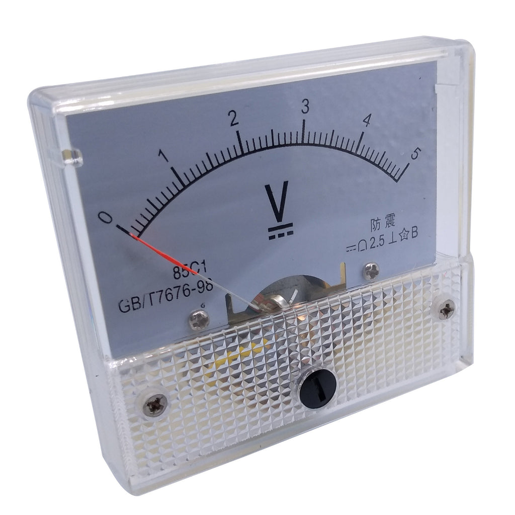 US Stock Analog Panel Volt Voltage Meter Voltmeter Gauge 85C1 0-5V DC