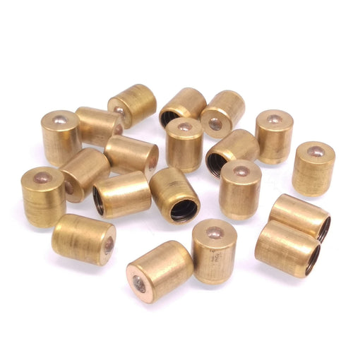 20pcs M10 x 12mm Copper Press In Fit Ball Type Oil Cup Oiler Lathe Engine Motor