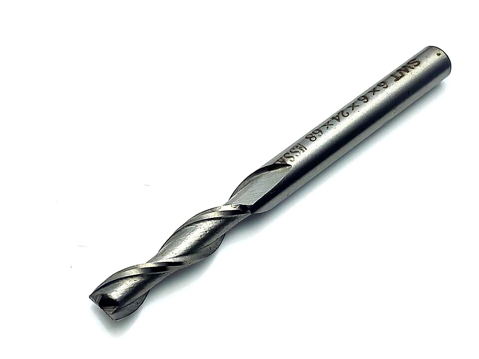 US Stock 3pcs Extra Long 6mm Two 2 Flute HSS & Aluminium End Mill Cutter CNC Bit