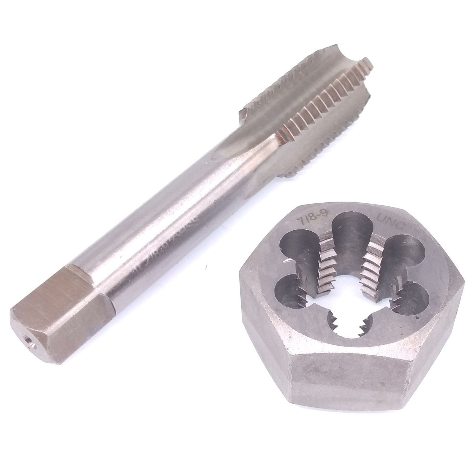 US Stock HSS 7/8-9 Tap & 7/8-9 Hexagon Die Thread Right Hand Set