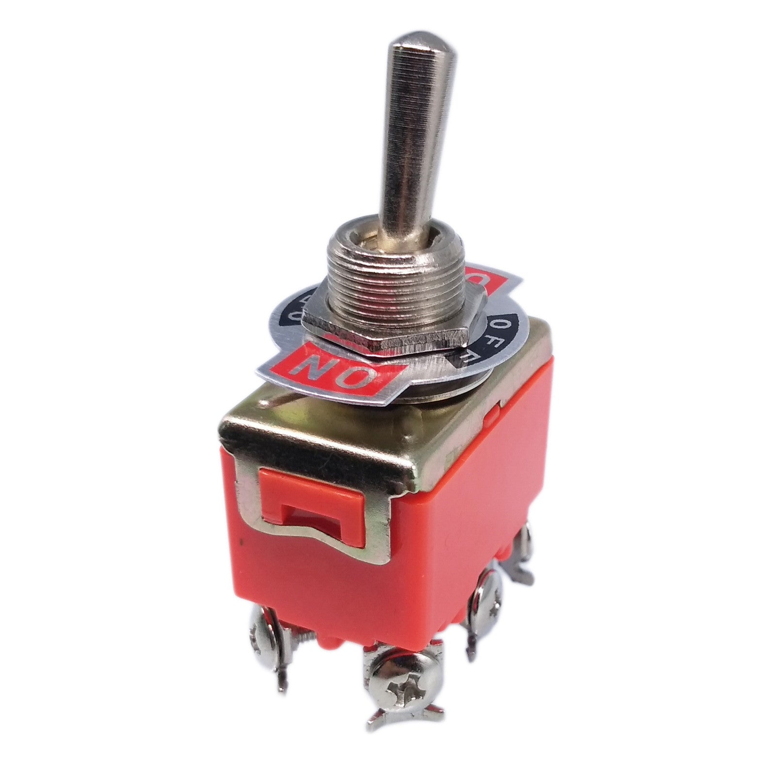 US Stock ON-OFF-ON DPDT 6 Pin Terminals Latching Toggle Switch 1322 AC 250V 15A