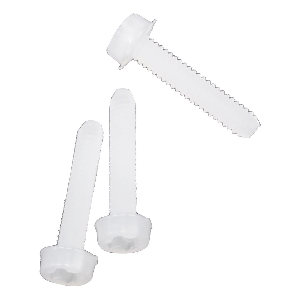 US Stock 50pcs M2 x 10mm Plastic Nylon Phillips Cross Recessed Pan Head Screws