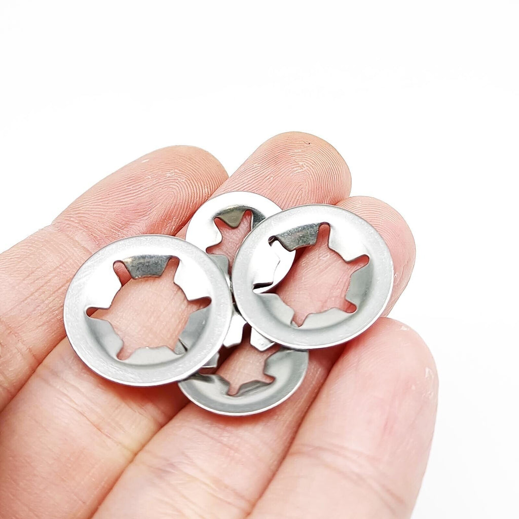 350pc M2.5-M10 304SS External Circlip Push-on Retaining Clip Shaft Snap Ring Set