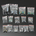 AU Stock 120Pcs 15 value 50V 1uF-2200uF Electrolytic Capacitor Assortment Kit