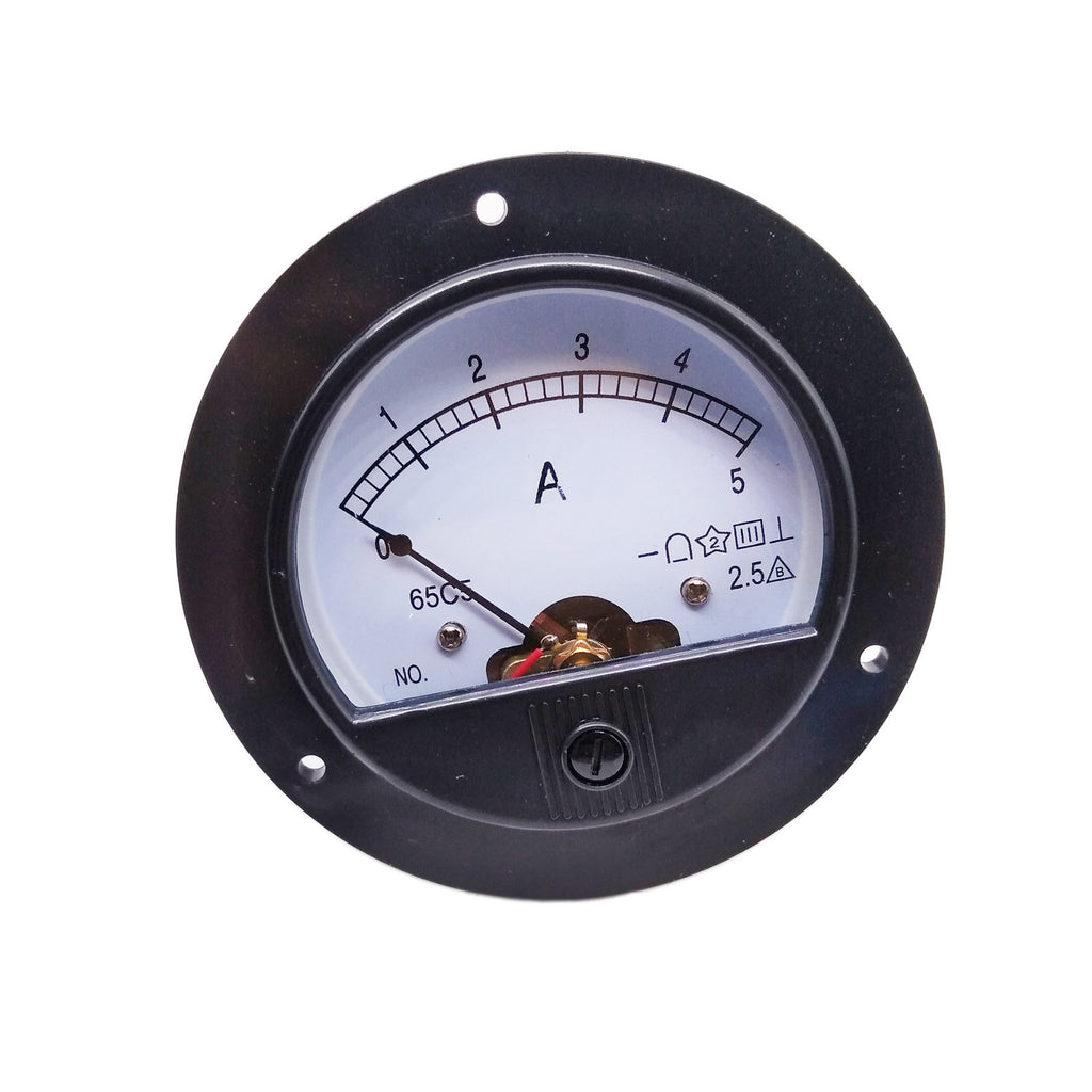AU Stock DC 0 ~ 5A Round Analog AMP Current Pointer Needle Panel Meter Ammeter