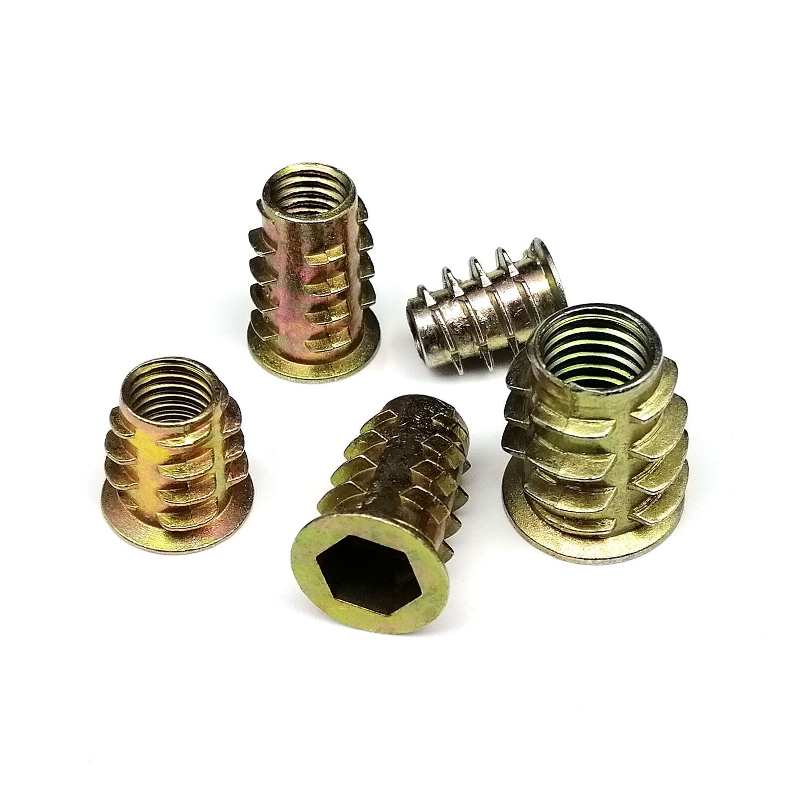 165pcs M4-M10 Hexagon Hex Socket Head Wood Furniture Embedded Insert Nut Set Kit