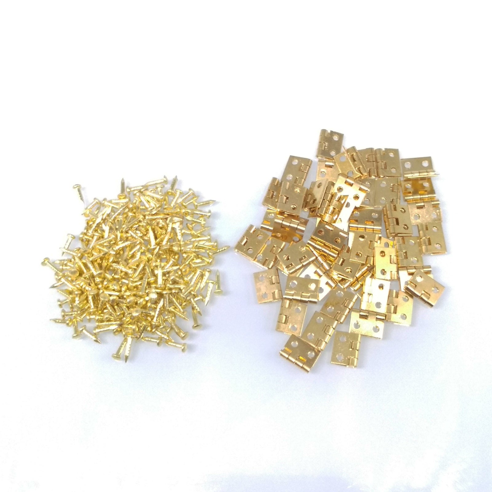 US Stock 50x Mini Jewelry Chest Gift Wine Music Box Dollhouse Cabinet Door Hinge