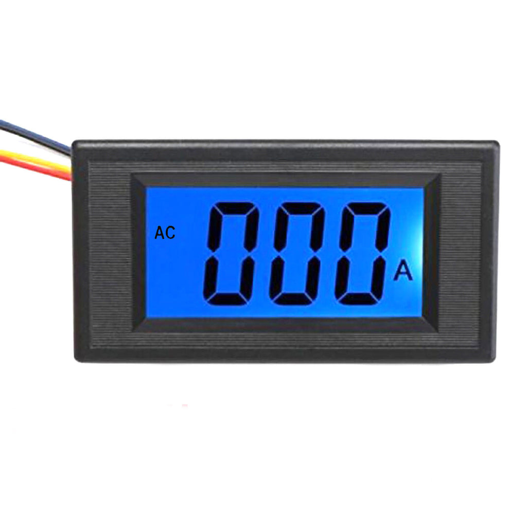 AU Stock  Blue LCD Digital AMP Current Meter Ammeter AC 100A Current Transformer