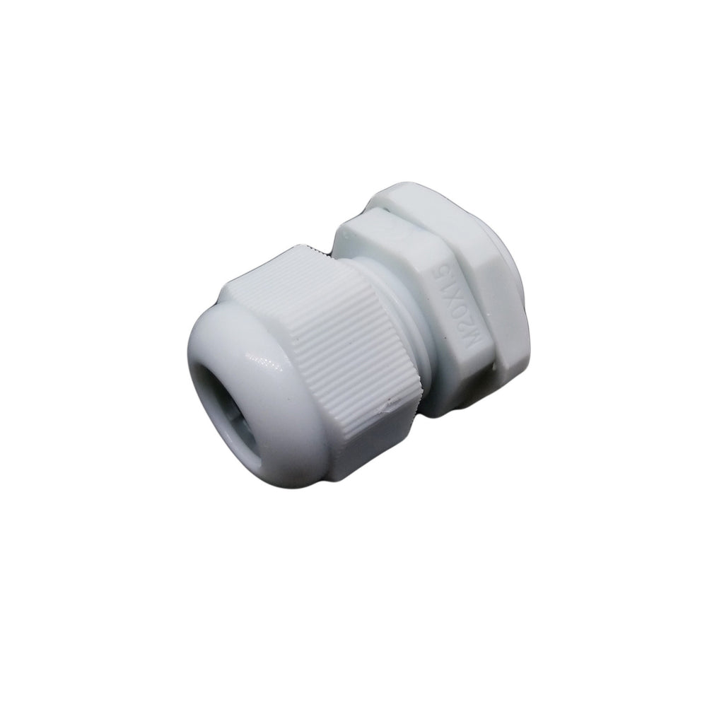US Stock 10pc M20 White Waterproof Cable Gland Connector Cable Range M20 x 1.5mm