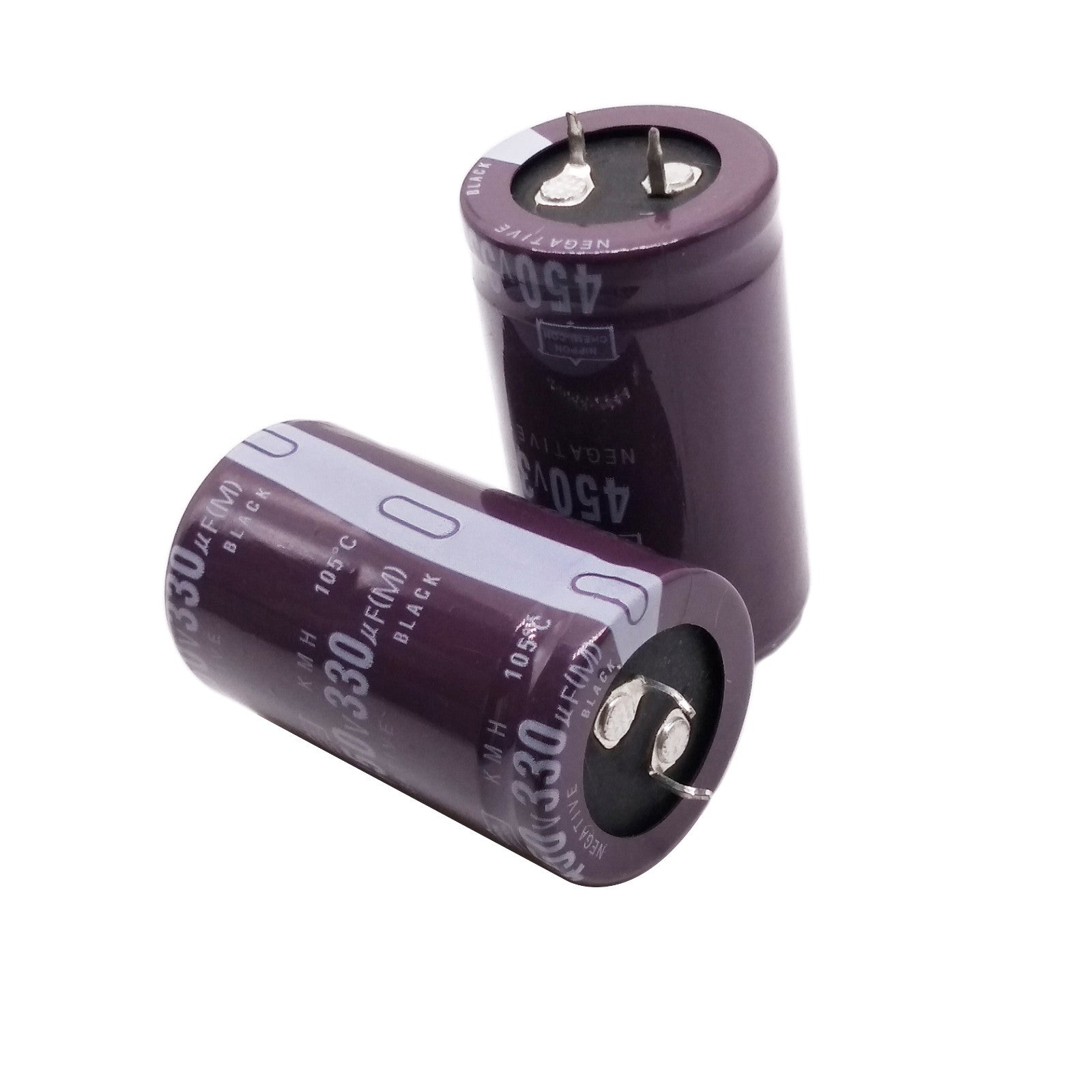 2pcs Electrolytic Capacitors 330uF 330mfd 450V +105℃ Radial 30 x 52mm