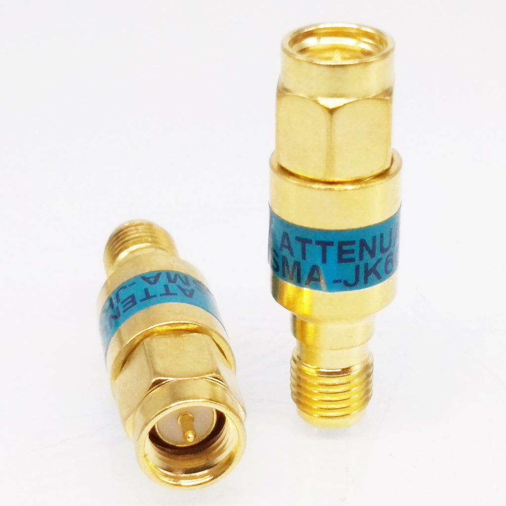 One 2W SMA Coaxial Fixed Attenuators Frequency DC 6GHz Fixed Connectors 20DB