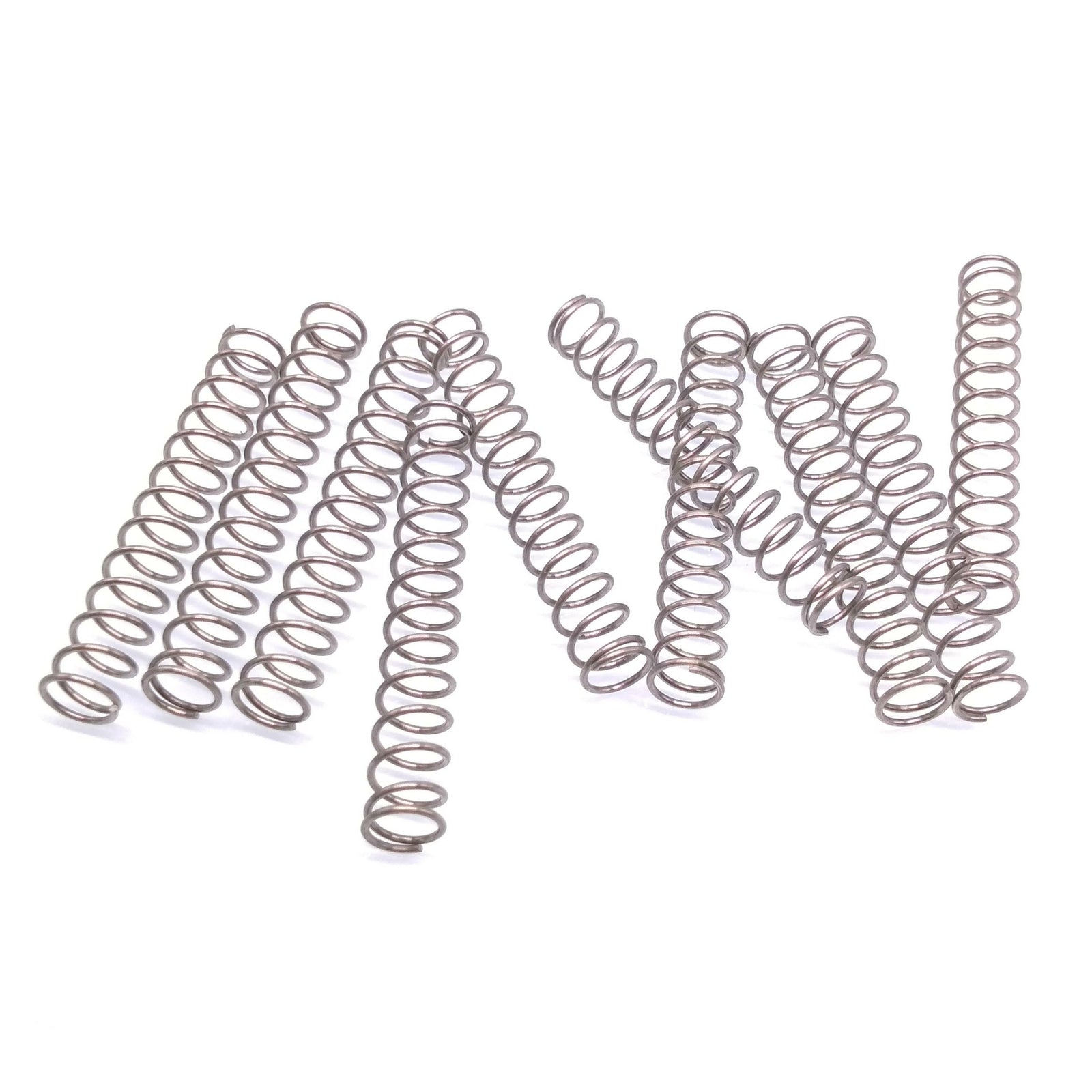10pcs 0.8mm x 8mm x 50mm Stainless Steel Compression Spring Pressure Spring