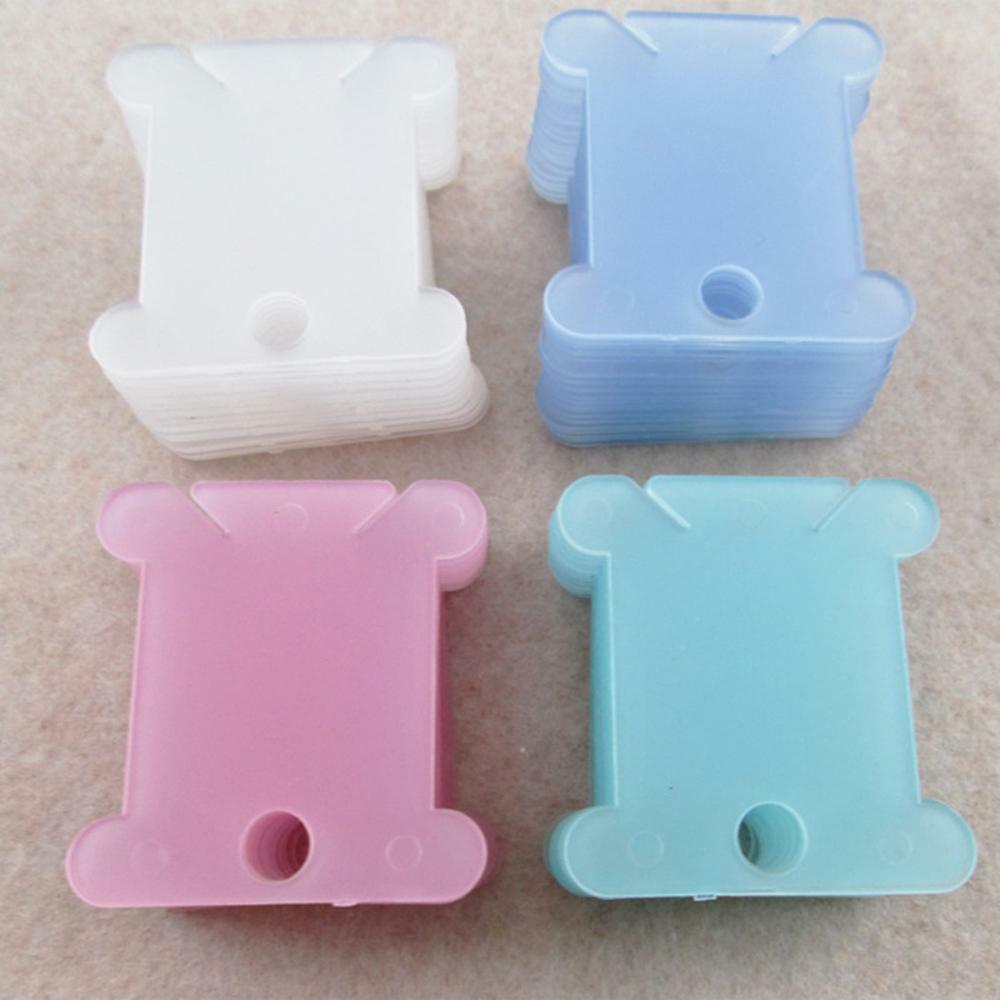 US Stock 200pcs Plastic Embroidery Floss&Craft Thread Bobbins fr Storage Holder