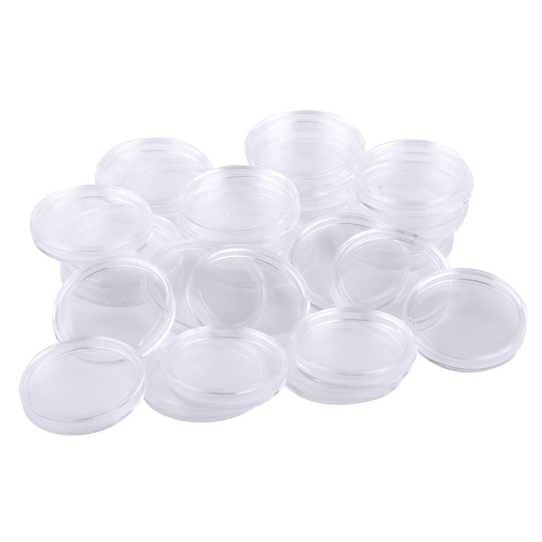 25pcs 38mm Airtight Capsule Coin Holder Case Box