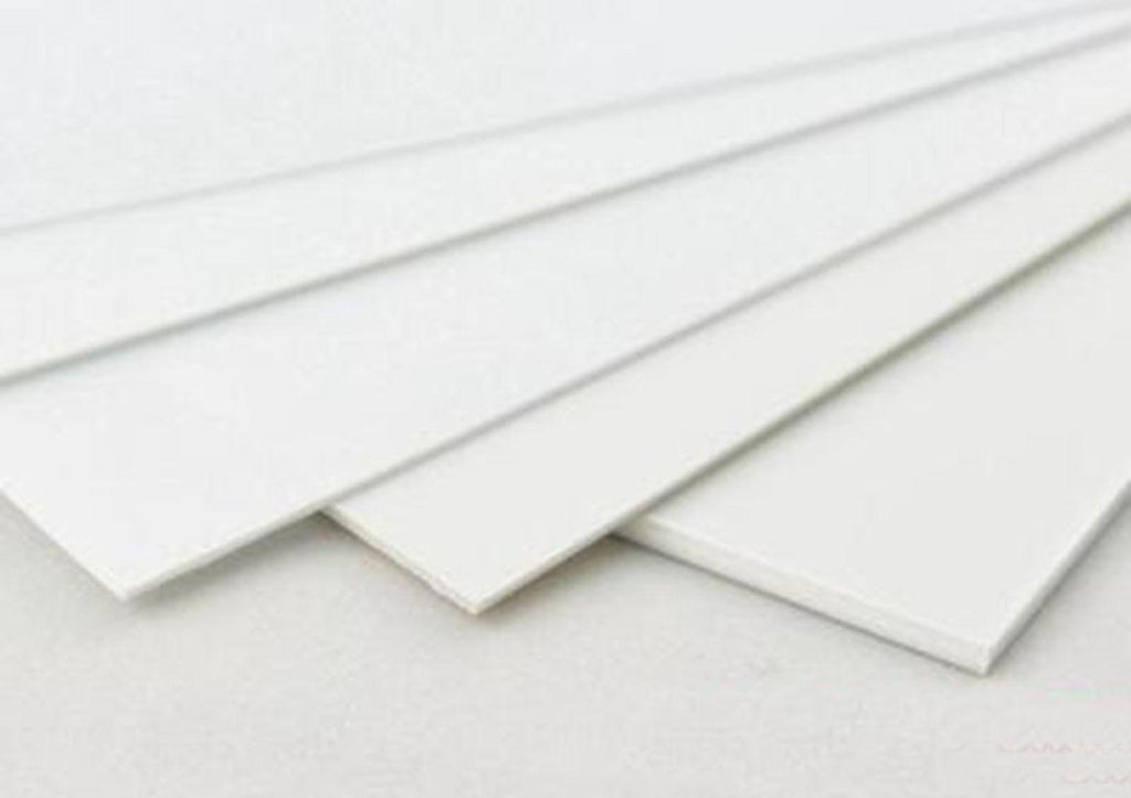 5pcs ABS Styrene Plastic Flat Sheet Plate 1mm ±10% x 200mm x 250mm White