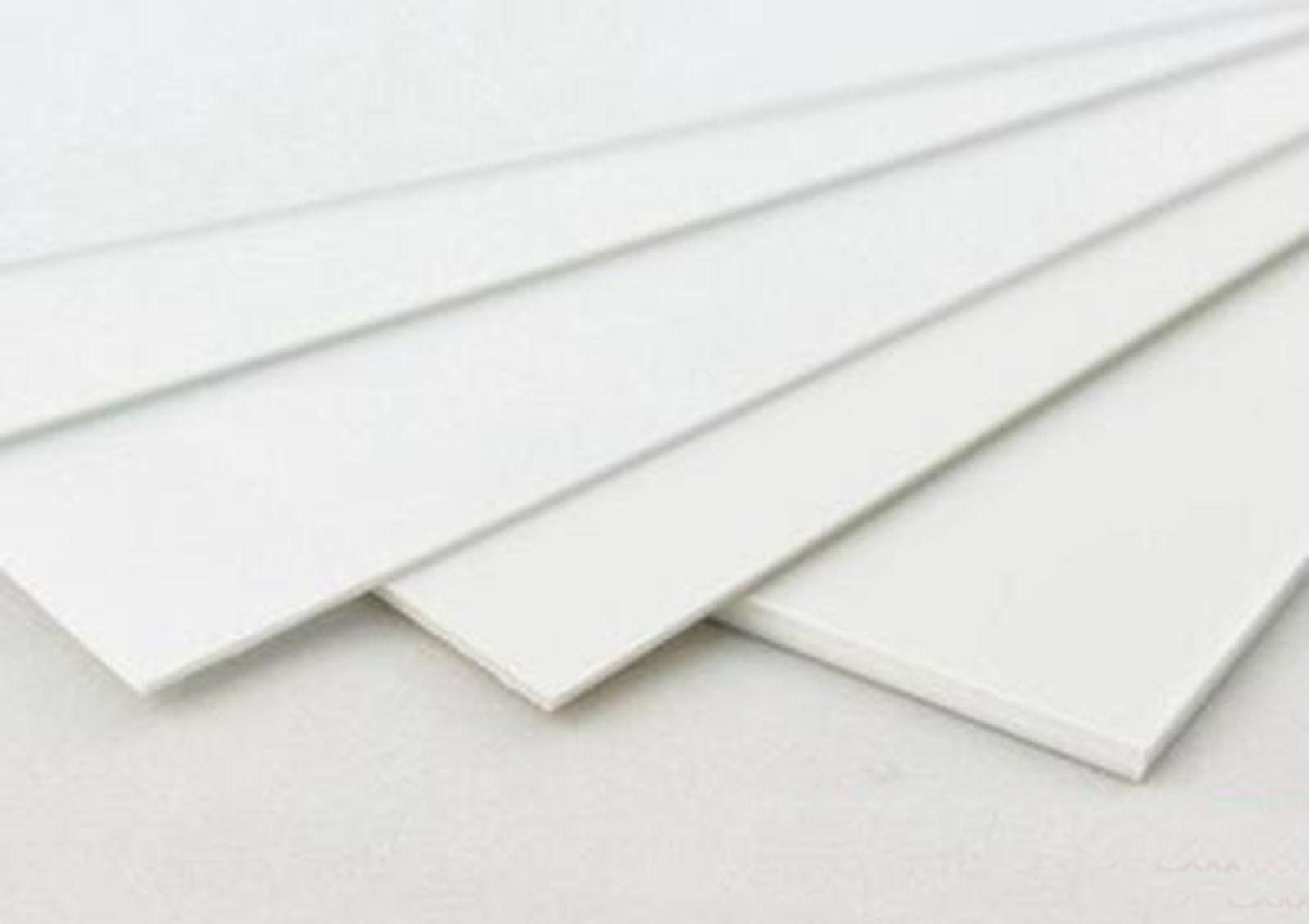 5pcs ABS Styrene Plastic Flat Sheet Plate 1mm ±10% x 200mm x 250mm White