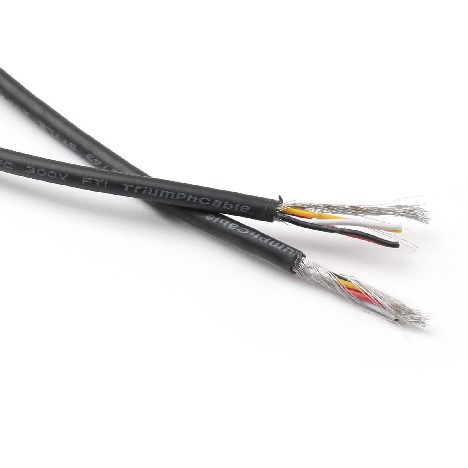 AU Stock 50ft UL2547 4 Core 28AWG Shielded Audio Headphone Signal Cable Wire