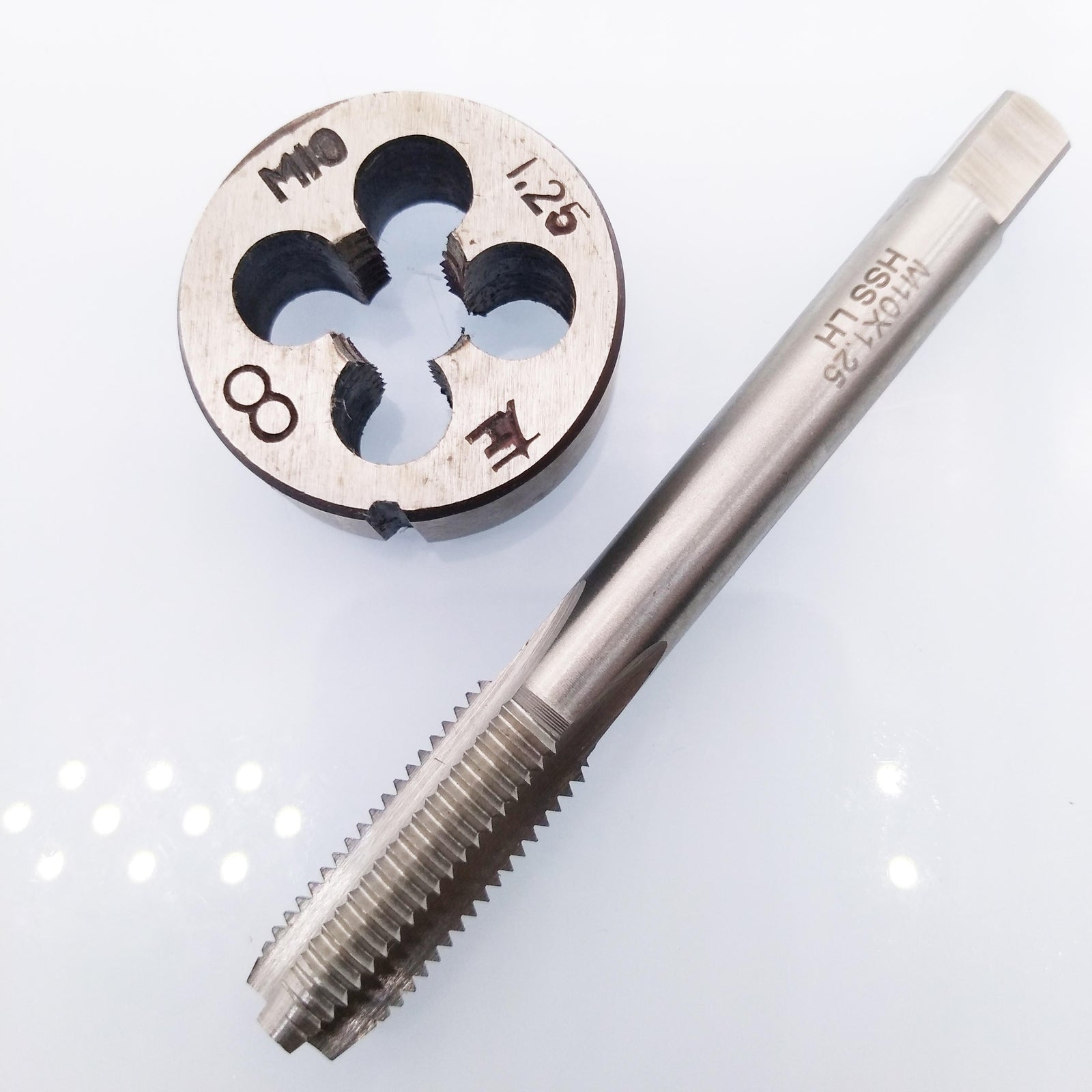 AU Stock HSS M10 x 1.25mm Tap & M10 x 1.25mm Die Metric Thread Left Hand