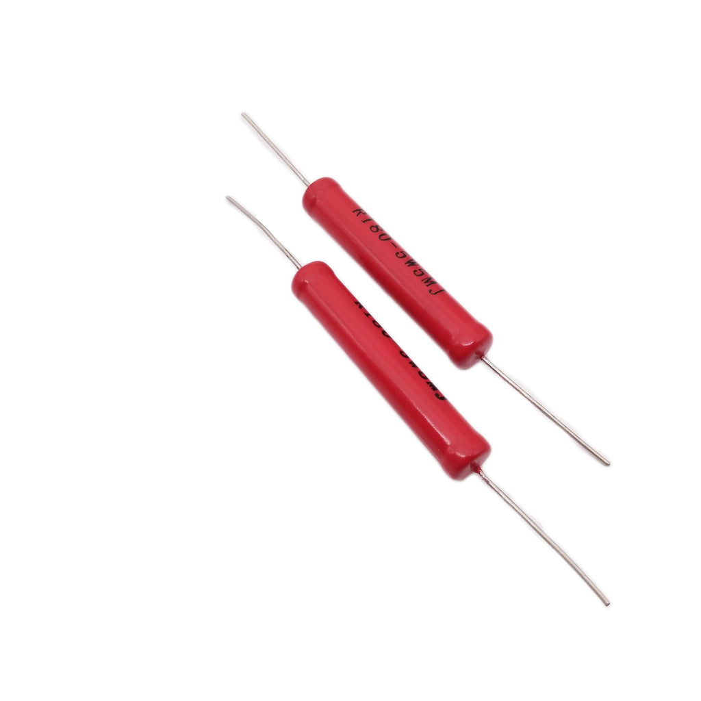 US Stock 2pcs 5W Watts 10KV High Voltage Glass Glaze Resistors 5M ohm