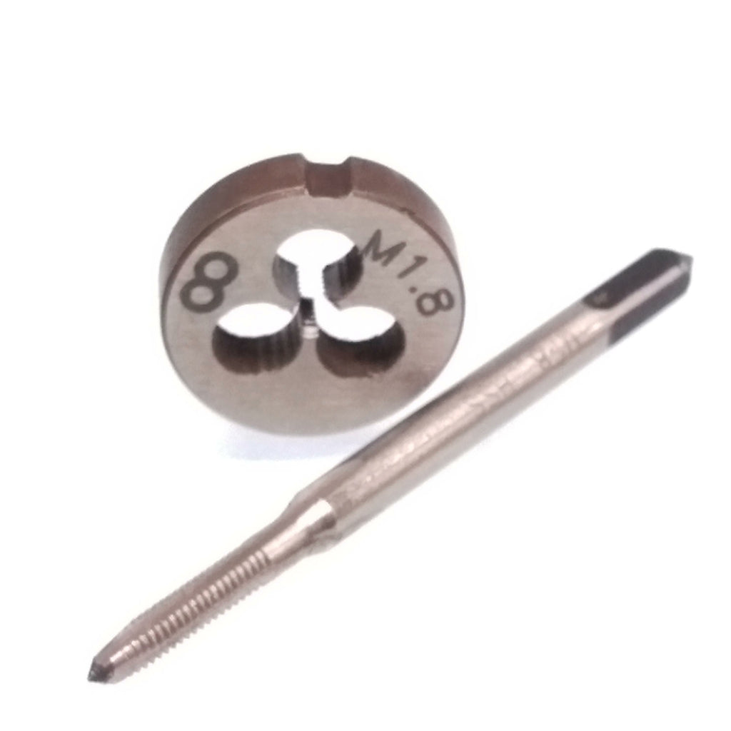 US Stock HSS M1.8 x 0.35mm Tap & M1.8 x 0.35mm Die Metric Thread Right Hand