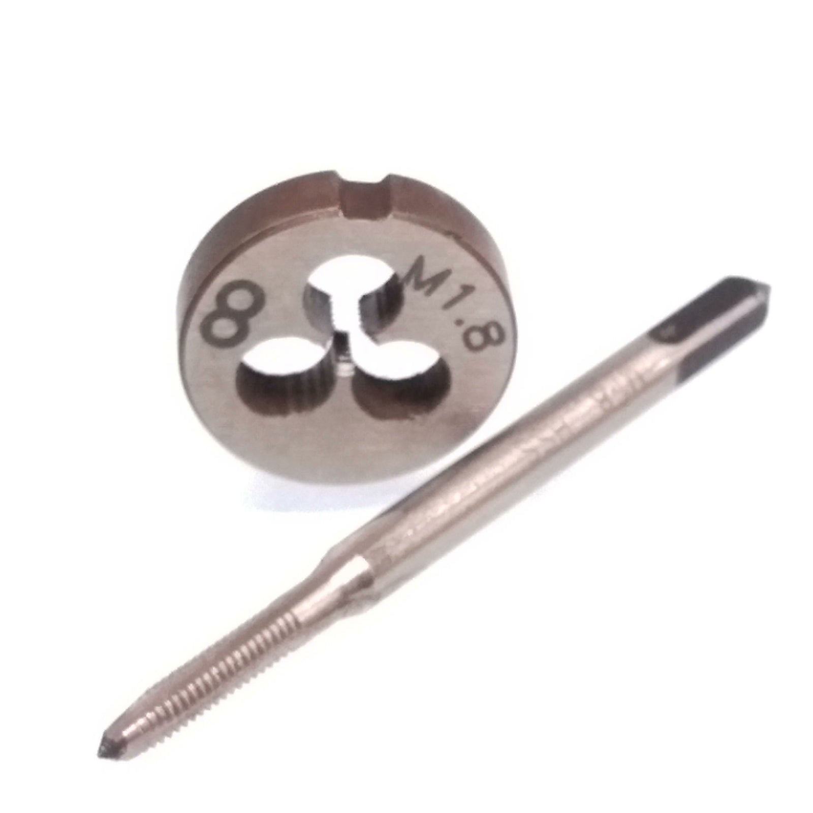 US Stock HSS M1.8 x 0.35mm Tap & M1.8 x 0.35mm Die Metric Thread Right Hand