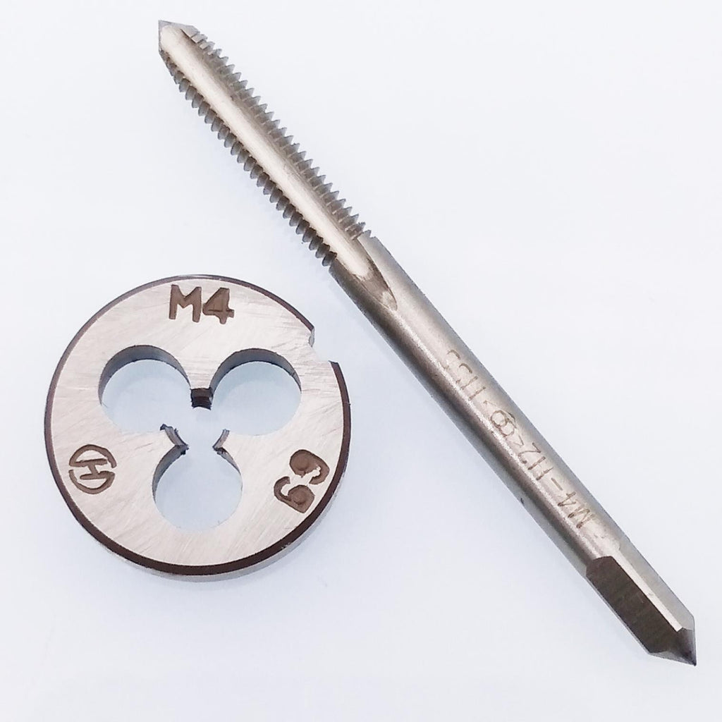 US Stock HSS M4 x 0.7mm Tap & M4 x 0.7mm Die Metric Thread Right Hand