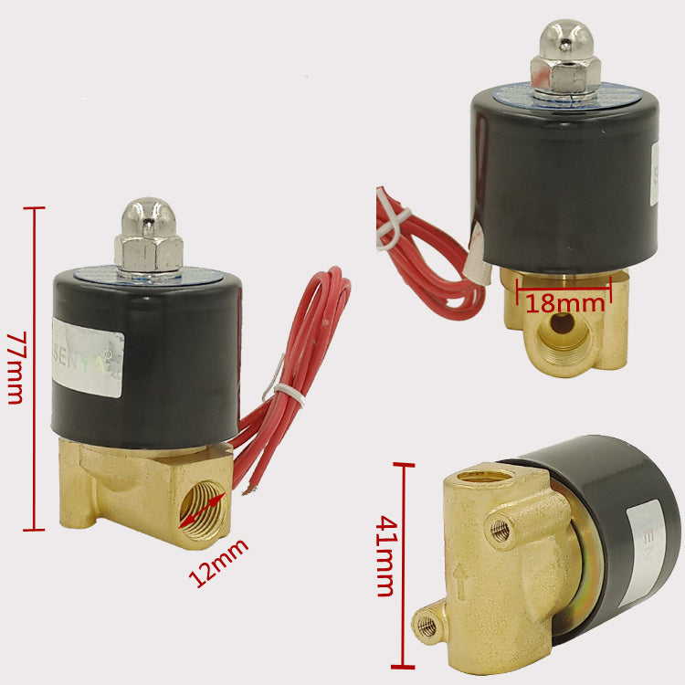 110v AC 1/4" Electric Solenoid Valve Diesel Gas Water Air 2W-025-08 NC