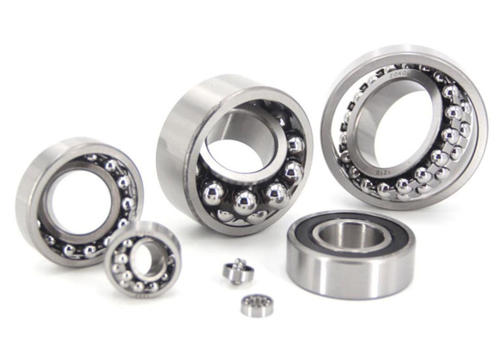 1pc 2205rs 25x52x18mm Self Aligning Ball Bearing Double Row Bearing Steel