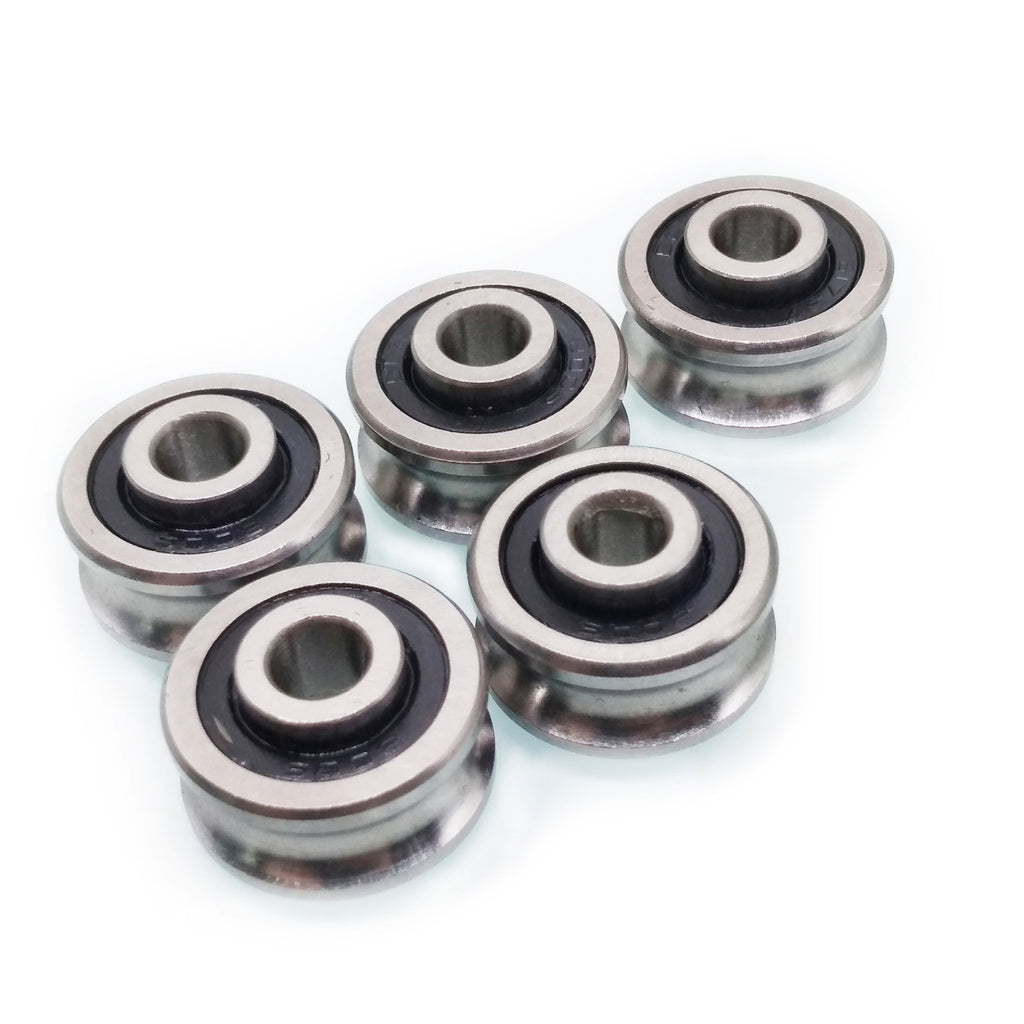 US Stock 5x SG15 U Groove 5 x 17 x 8mm Ball Track Guide Bearing Textile Machine