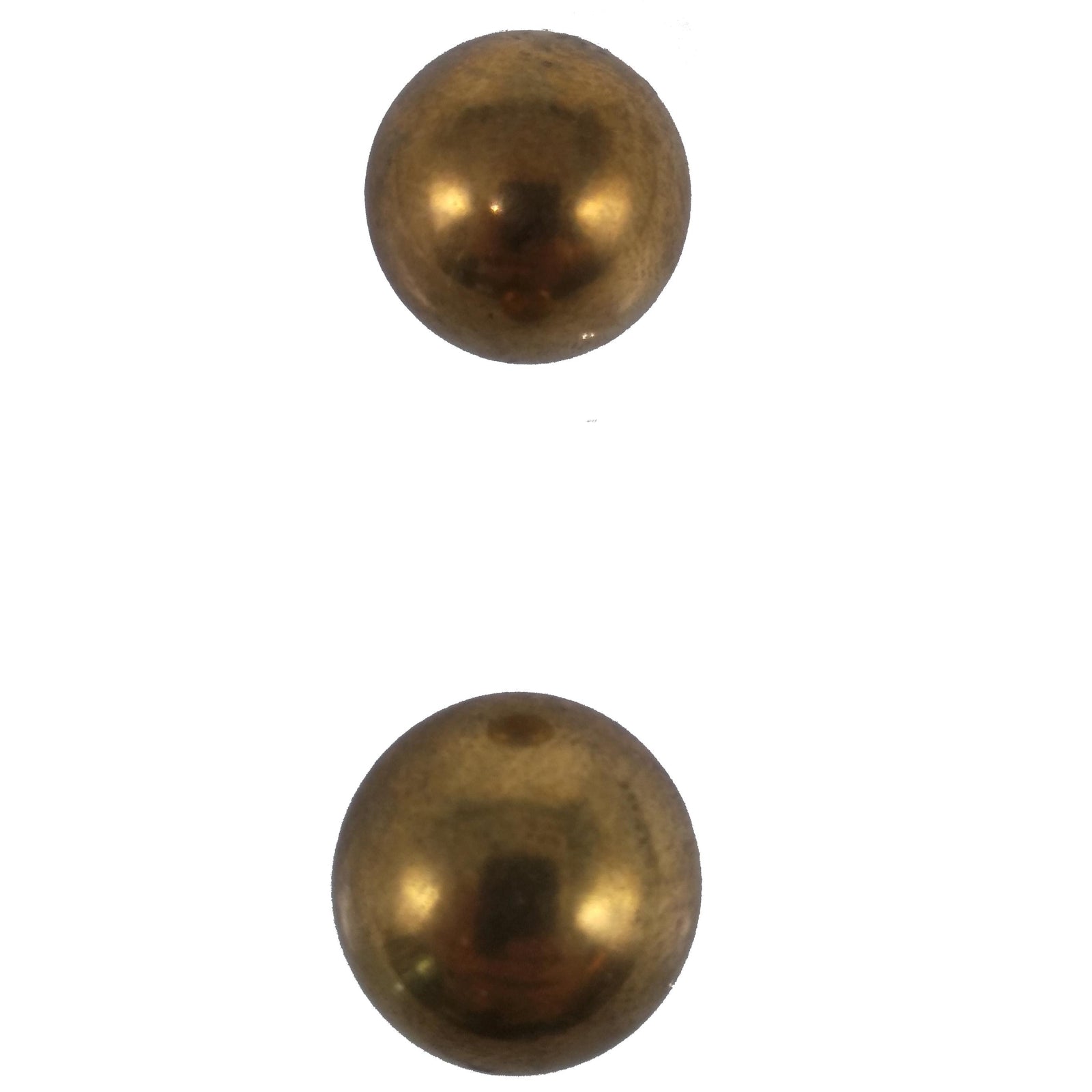 US Stock Pack of 2 Balls 1" 25.4mm Solid Brass Bearing Balls