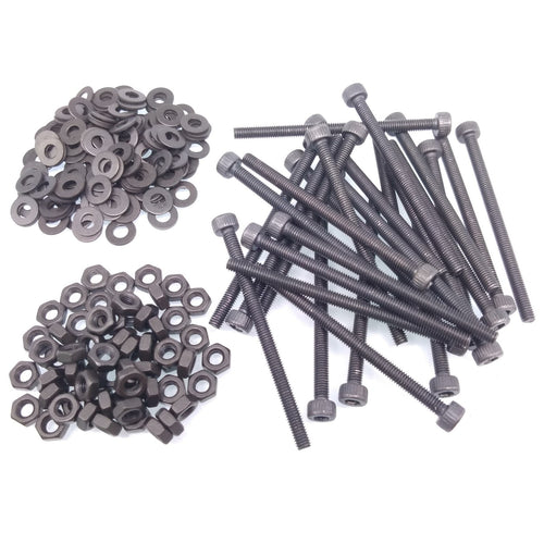 100x M3 x 40mm Socket Head Cap Screws Alloy Steel Allen Socket Drive Nuts Washer