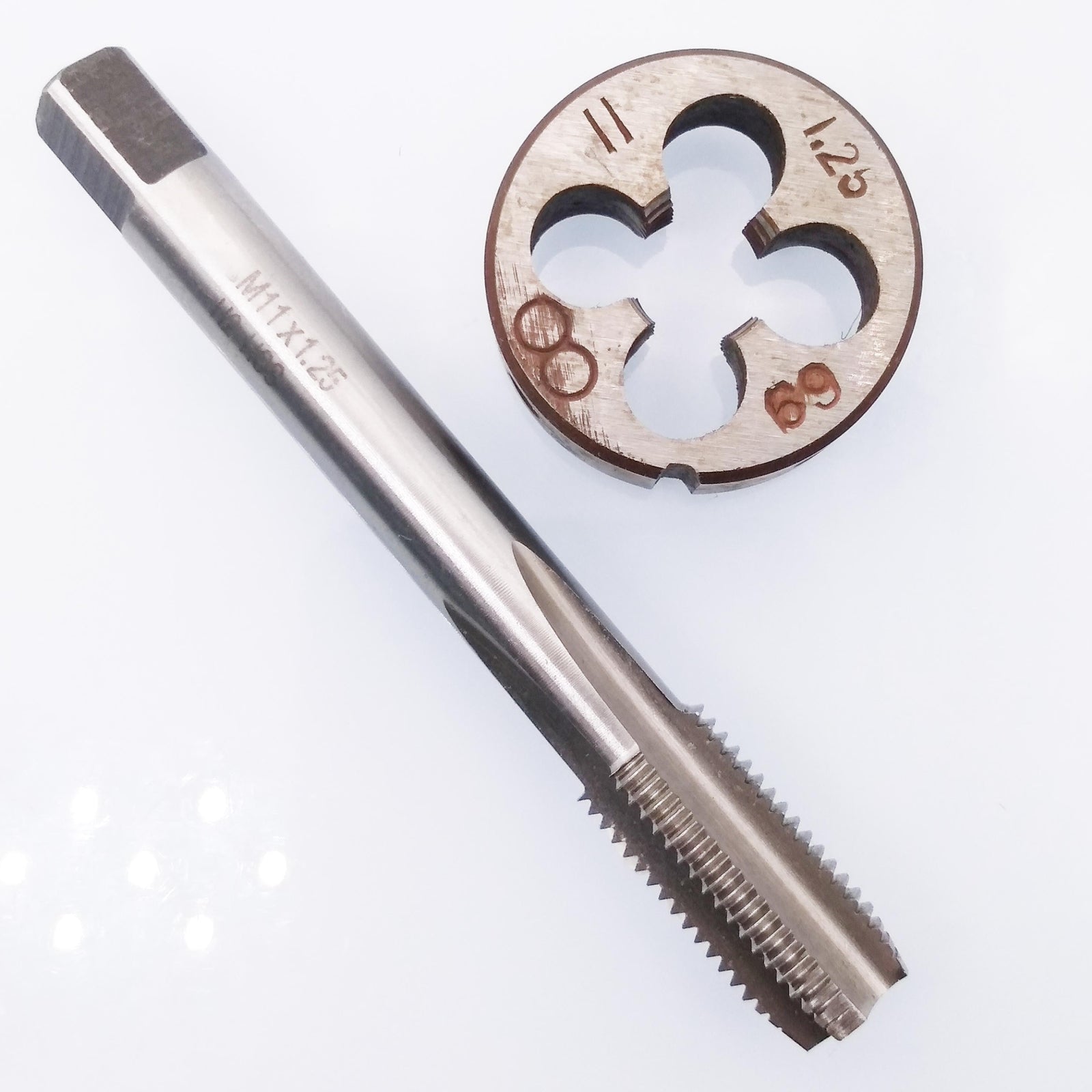 AU Stock HSS M11 x 1.25mm Tap & M11 x 1.25mm Die Metric Thread Right Hand