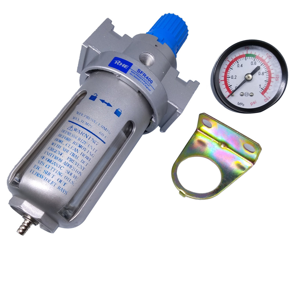 US Stock SFR400 SFR-400 PNEUMATIC AIR FILTER REGULATOR BSP 1/2"