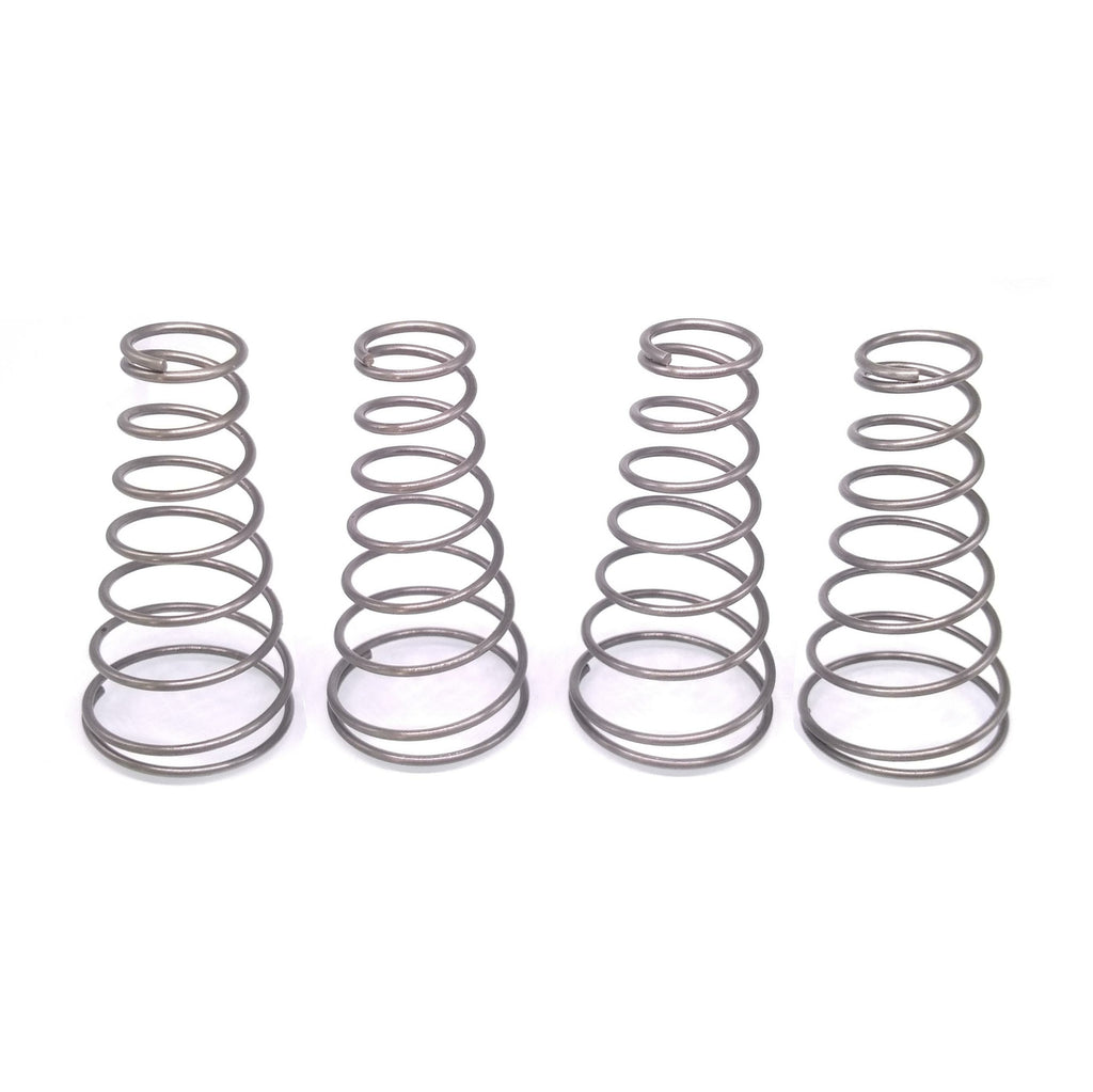 4pcs Wire dia 2mm Steel Coil Conical Helical Compression Spring Length 76mm