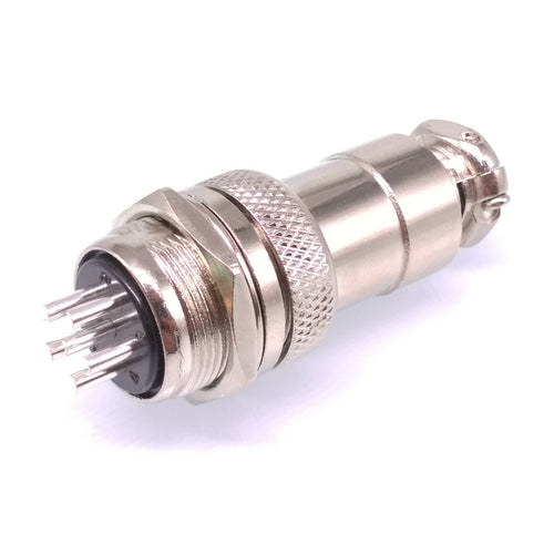1Set GX20 6Pin 20mm Panel Mounting Metal Aviation Connector Plug + Socket
