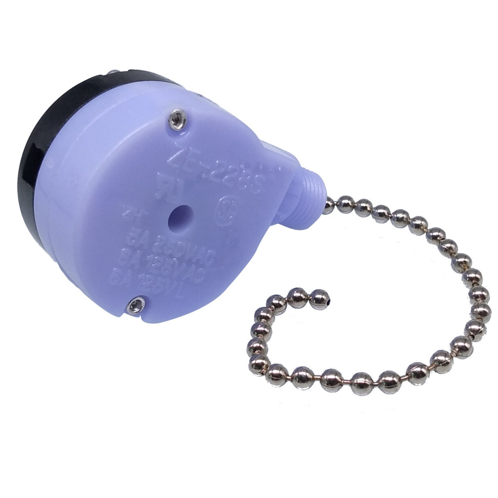 US Stock ZE-228S Pull Chain Switch 2 Speed Ceiling Fan Gardner Bender