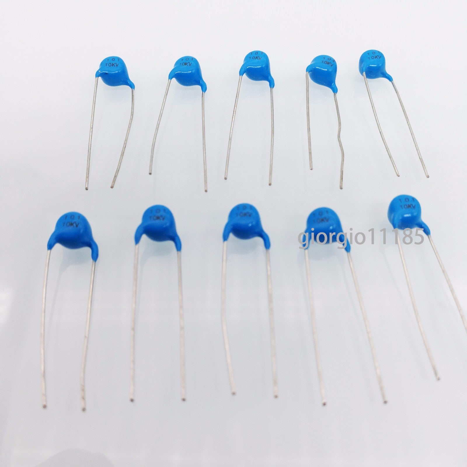 US Stock 10pcs High Voltage Ceramic Disc Capacitors 100pf 0.1nf 101 10000V 10KV