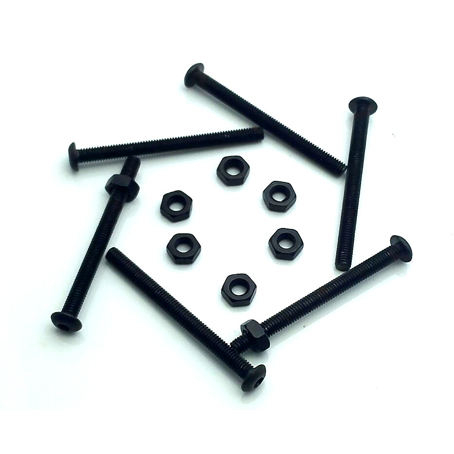 US Stock 50x M3 x 35mm Alloy Steel Hexagon Socket Button Head Screw ISO7380 Nuts